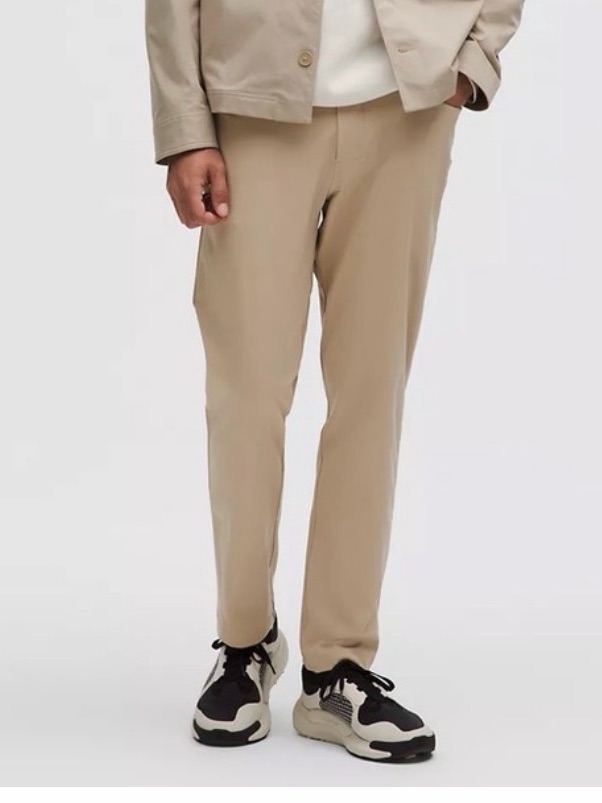 Lululemon Abc Classic Fit 5 Pocket Pants Khaki Warpstreme Size 34